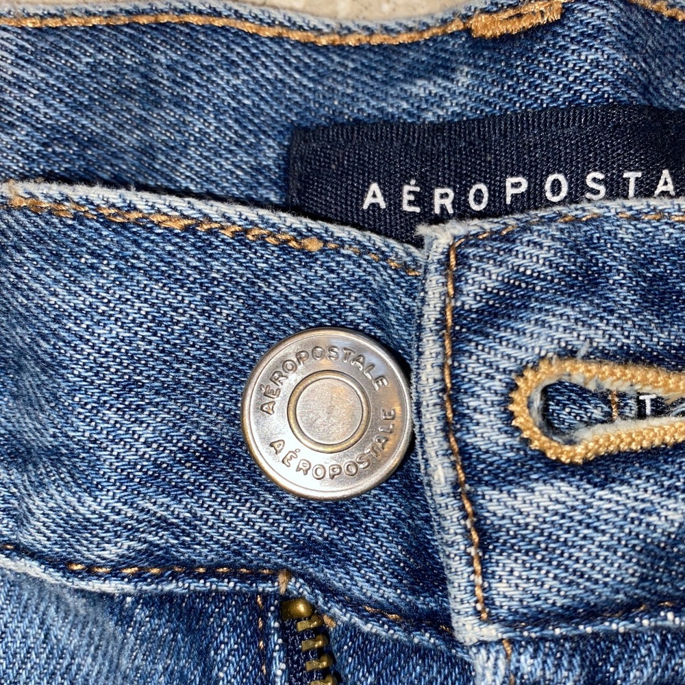 Aeropostale Mom Distressed Denim Shorts Size 0 - Picture 6 of 6